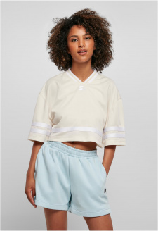 Ladies Starter Cropped Mesh Jersey palewhite/white