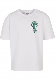 Boys Organic Tree Logo Tee white