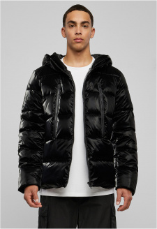 Shark Skin Puffer Jacket black