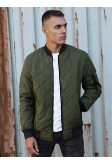 Kurtka męska pikowana bomber jacket zielona TX4848