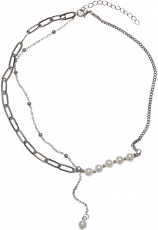 Jupiter Pearl Various Chain Necklace silver