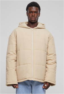 Hooded Block Puffer Jacket wetsand