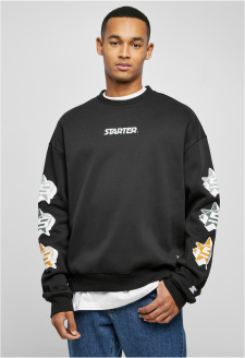 Starter Star Sleeve Crewneck black