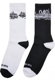 Major City 040 Socks 2-Pack black/white