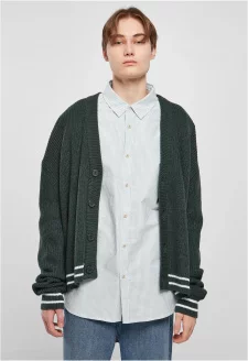Sporty Boxy Cardigan bottlegreen
