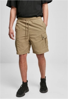 Nylon Cargo Shorts khaki