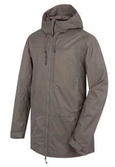 Pánský hardshell kabát Nestia M brown