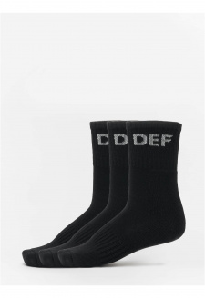 DEF 3-Pack Socks black