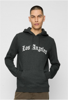 Los Angeles Wording Hoody charcoal