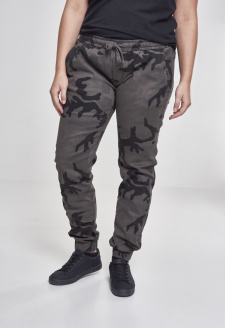 Ladies Camo Jogging Pants dark camo