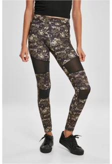 Ladies Camo Tech Mesh Leggings wood digital camo