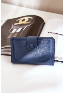 Damski Portfel Z Eko Skóry Granatowy Isamille