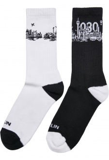 Major City 030 Socks 2-Pack black/white