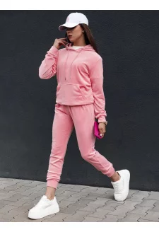 Komplet damski welurowy RELAX FIT różowy Dstreet AY1069