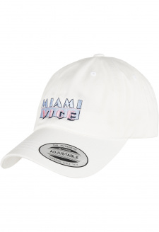 Miami Vice Logo Dad Cap white