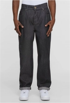 Southpole Embroidery Denim raw black