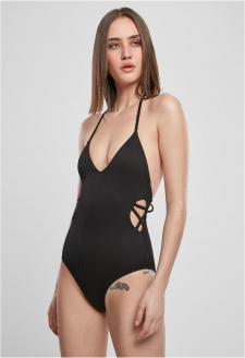 Ladies Rib Swimsuit black