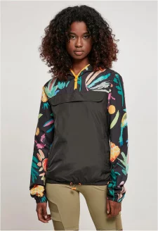 Ladies Mixed Pull Over Jacket blackfruity