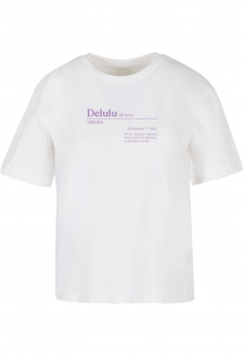 Delulu Definition Tee white