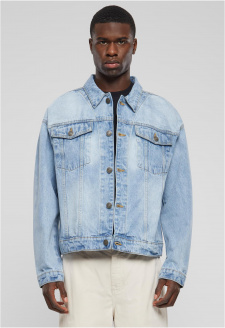 Heavy Ounce Boxy Denim Jacket new light blue washed