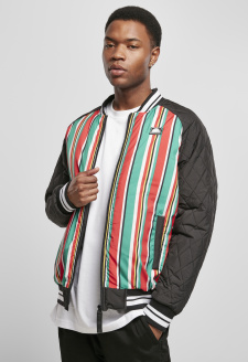 Southpole Stripe College Jacket multicolor