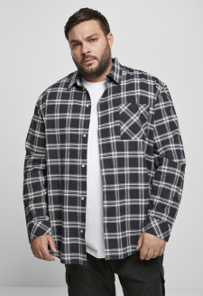 Oversized Check Shirt midnightnavy/white