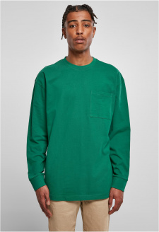 Heavy Oversized Pocket Longsleeve green