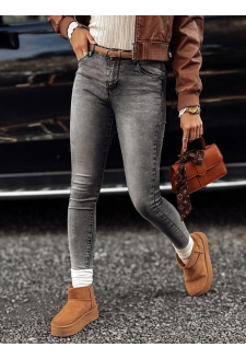 Spodnie damskie jeansowe skinny JORNIX ciemnoszare Dstreet UY2192
