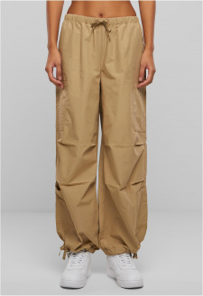 Ladies Cotton Cargo Parashute Pants unionbeige