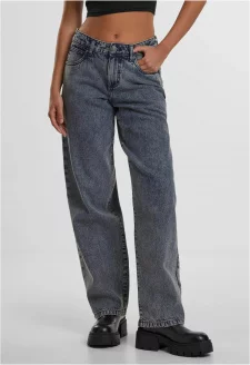 Ladies Mid Waist 90´s Jeans dirty washed