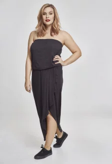 Ladies Viscose Bandeau Dress black