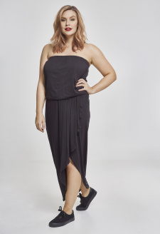 Ladies Viscose Bandeau Dress black