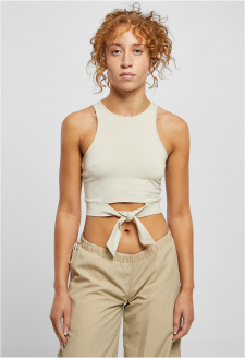 Ladies Cropped Knot Top softseagrass