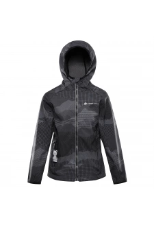Dětská softshellová bunda ALPINE PRO EZORO black varianta pa