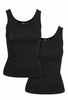 Ladies 2-Pack Basic Stretch Top black