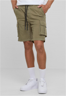 Drawstring Cargo Shorts olive