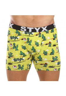 Pánské boxerky Styx long art sportovní guma kaktusy