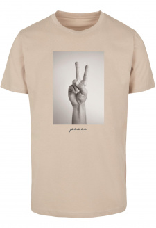 Peace Sign Tee sand