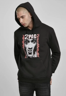 Tupac Boxed In Hoody black