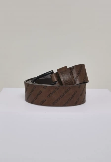 Allover Logo Belt brown