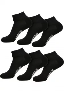 High Sneaker Socks 6-Pack black