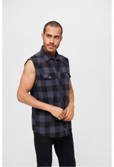 Checkshirt Sleeveless black/grey