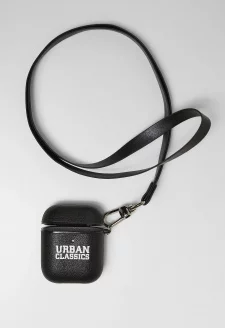 Earphone Case Necklace black