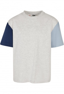 Boys Organic Oversized Colorblock Tee lightgrey