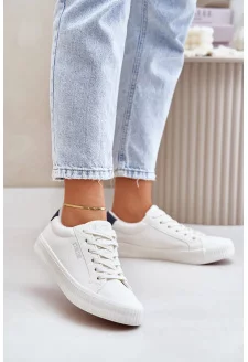 Ocieplane Trampki Damskie Big Star OO274A460 Białe