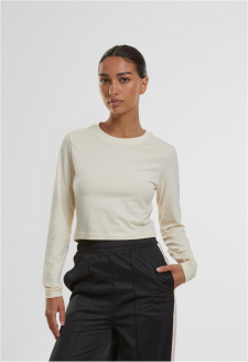 Ladies Organic Cropped Longsleeve whitesand