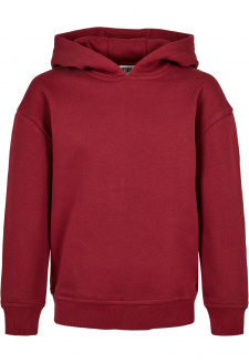 Girls Organic Hoody burgundy