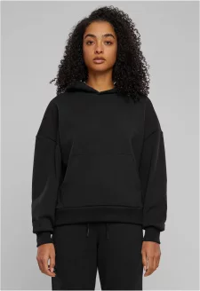 Ladies Cozy Oversized  Hoody black