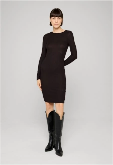 Ladies Rib Dress black