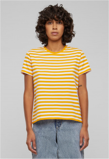 Ladies Regular Striped Tee white/magicmango